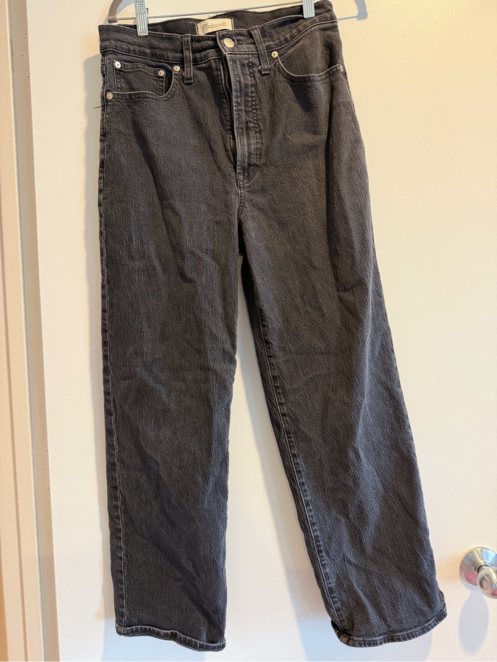 Madewell Women’s High-Rise Straight Jeans - Black